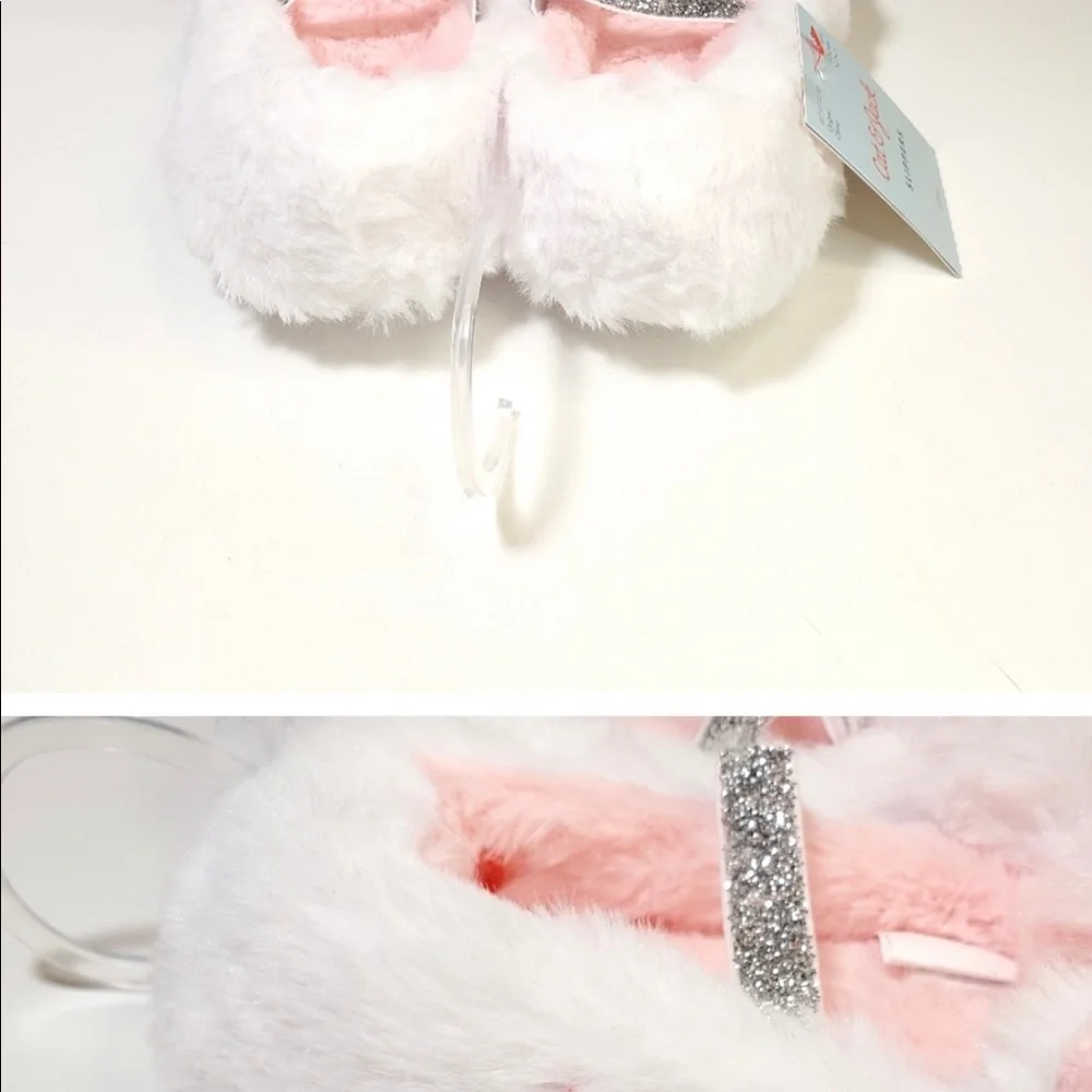 Cat & Jack Toddler Girls' Ballet Unicorn Slippers - NWT White -M 2t-3t